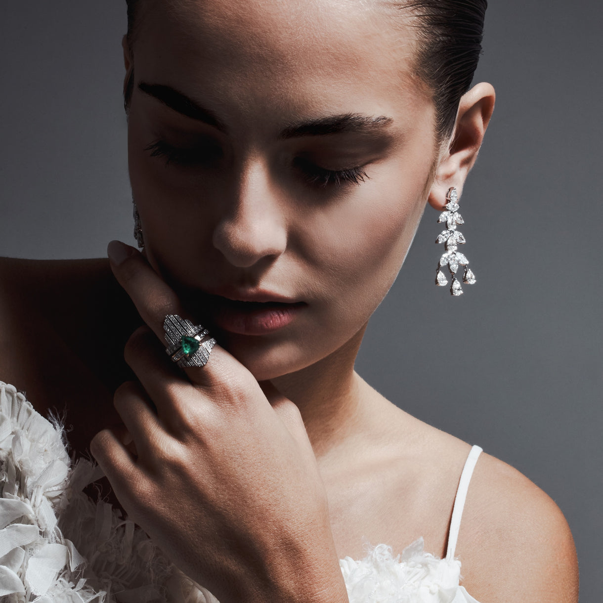 Bridal Drops Earrings - Jahel Joaillier