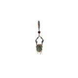 Green Scarab Earring - Jahel Joaillier
