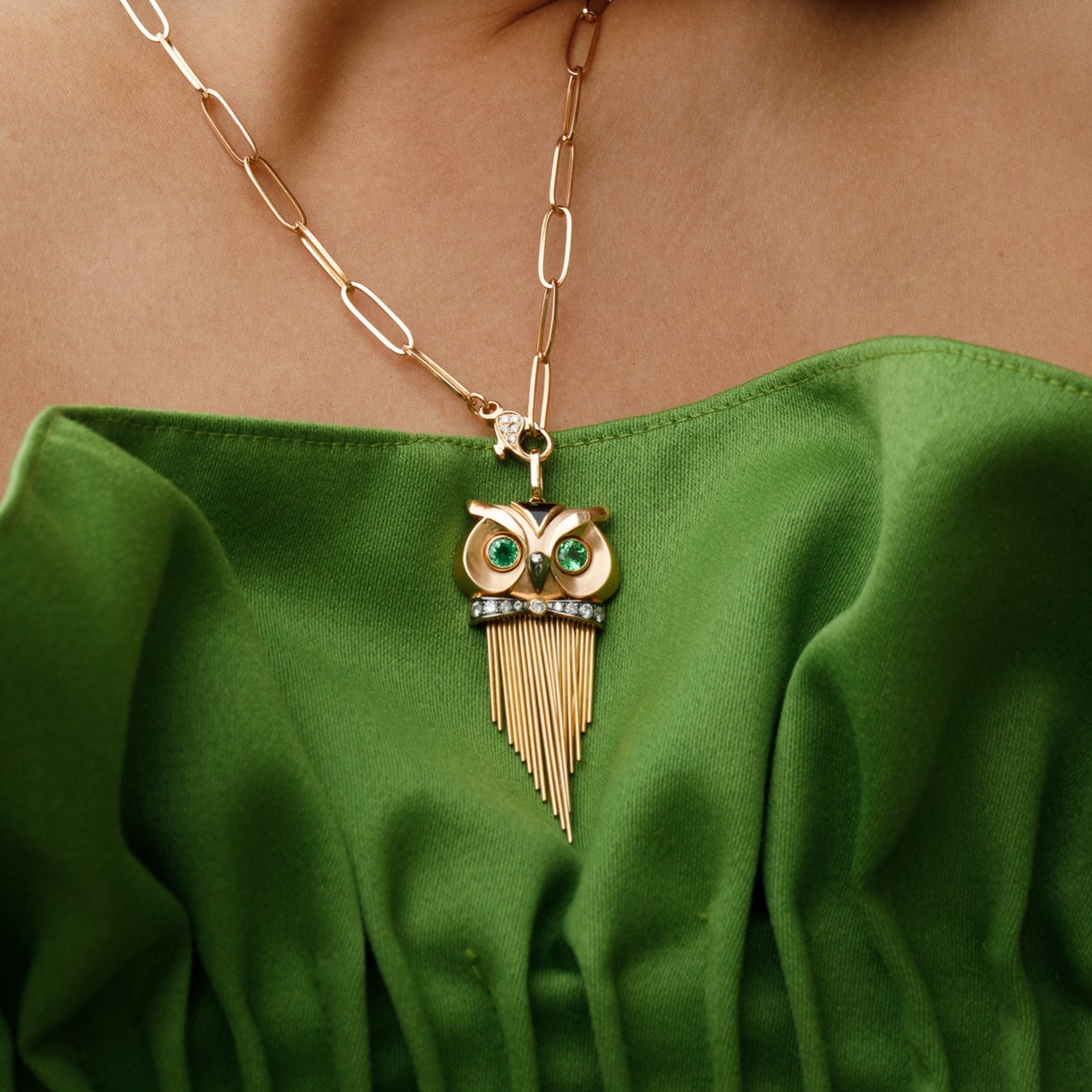 Owl Pendant - Jahel Joaillier