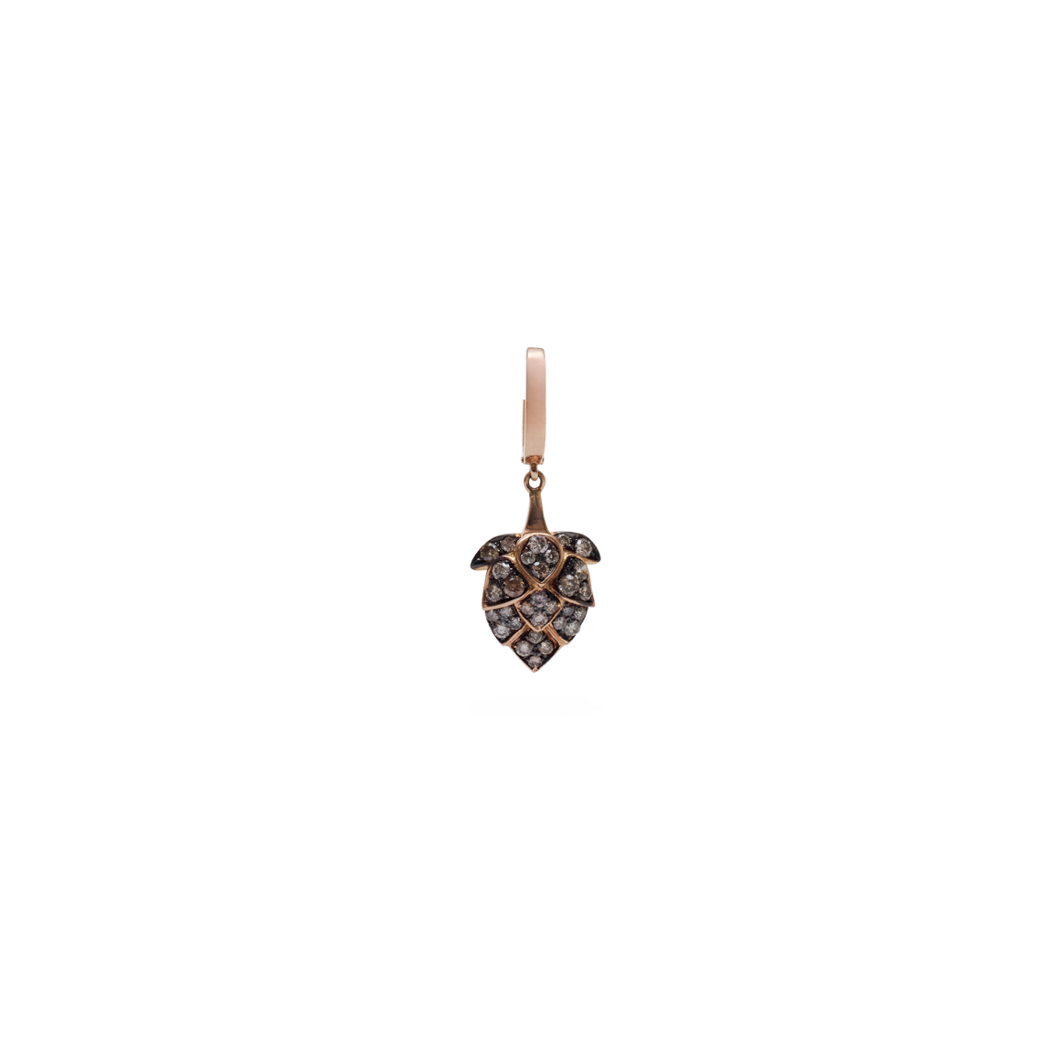 Brown Artichoke Earring - Jahel Joaillier