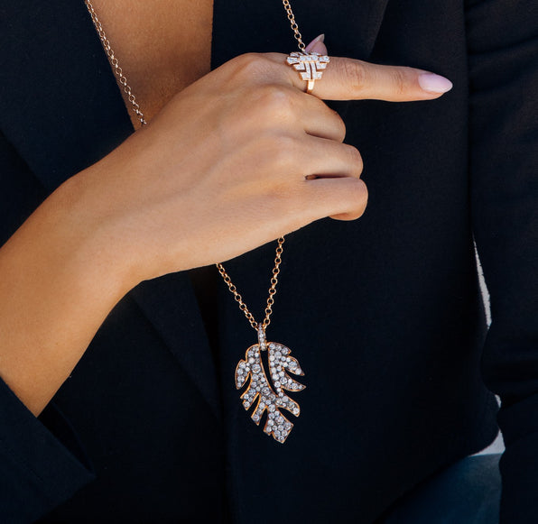 Leaf Pendant - Jahel Joaillier