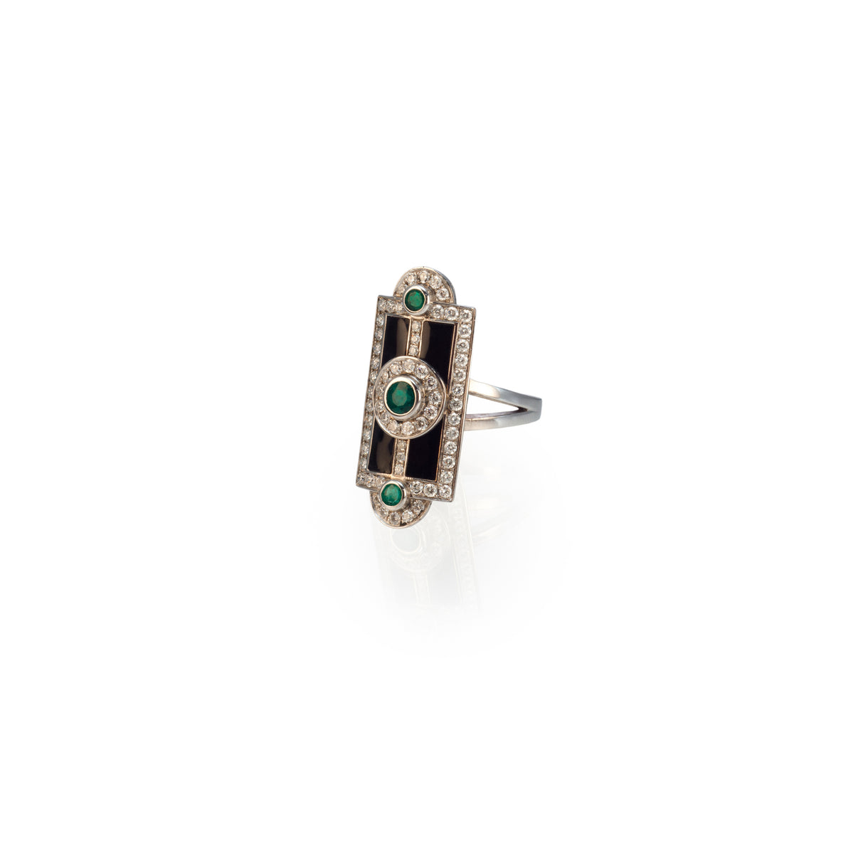 Shield Art Deco Ring - Jahel Joaillier