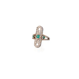 Open Shield Art Deco Ring - Jahel Joaillier
