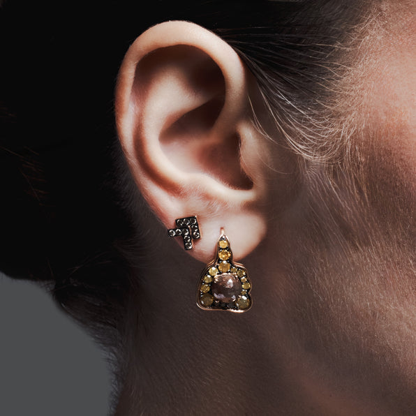 Brown Vee Earring - Jahel Joaillier