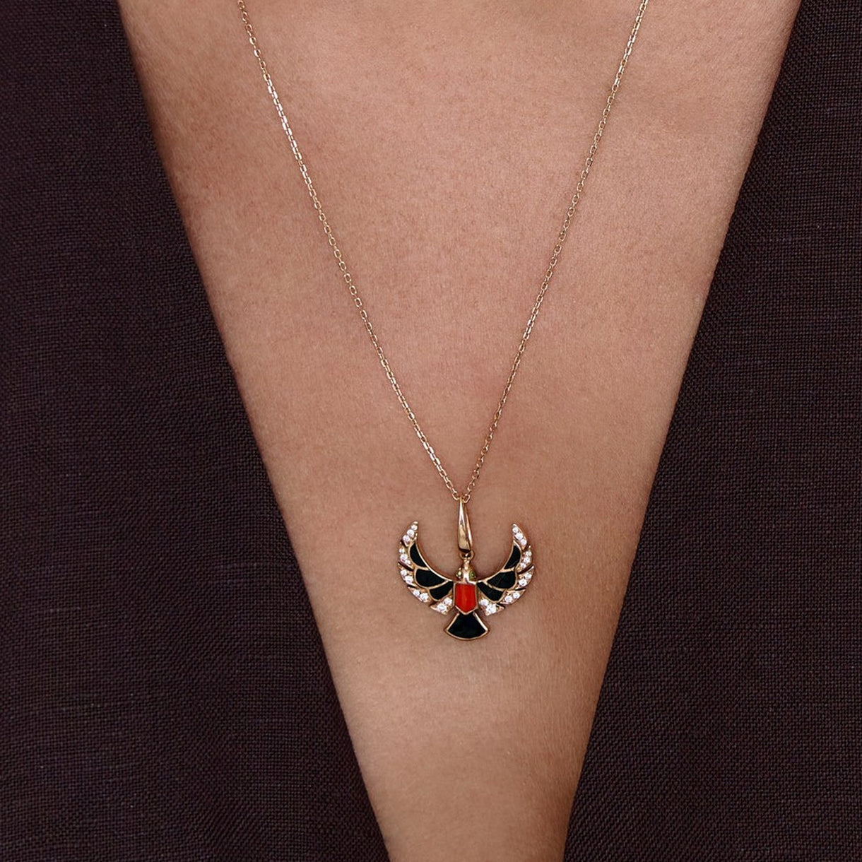 Small Sparrow Pendant - Jahel Joaillier