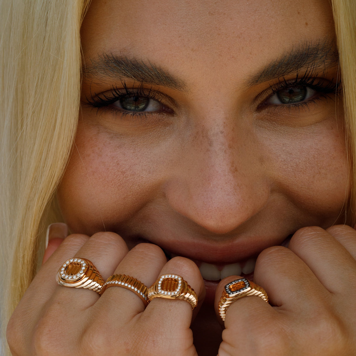 Striée Edgy Big Ring - Jahel Joaillier