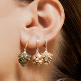 White Artichoke Earring - Jahel Joaillier