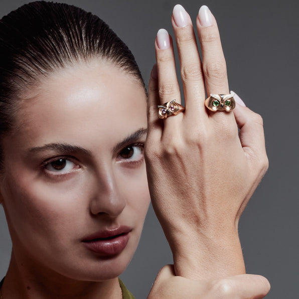 Owl Big Ring - Jahel Joaillier