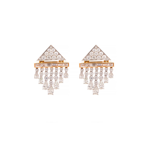 Diamond Meduse Earrings - Jahel Joaillier