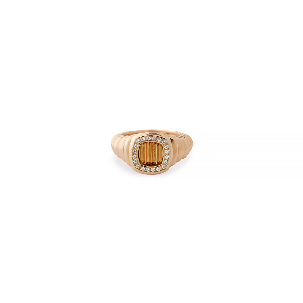 Pinky Striée Edgy Ring - Jahel Joaillier