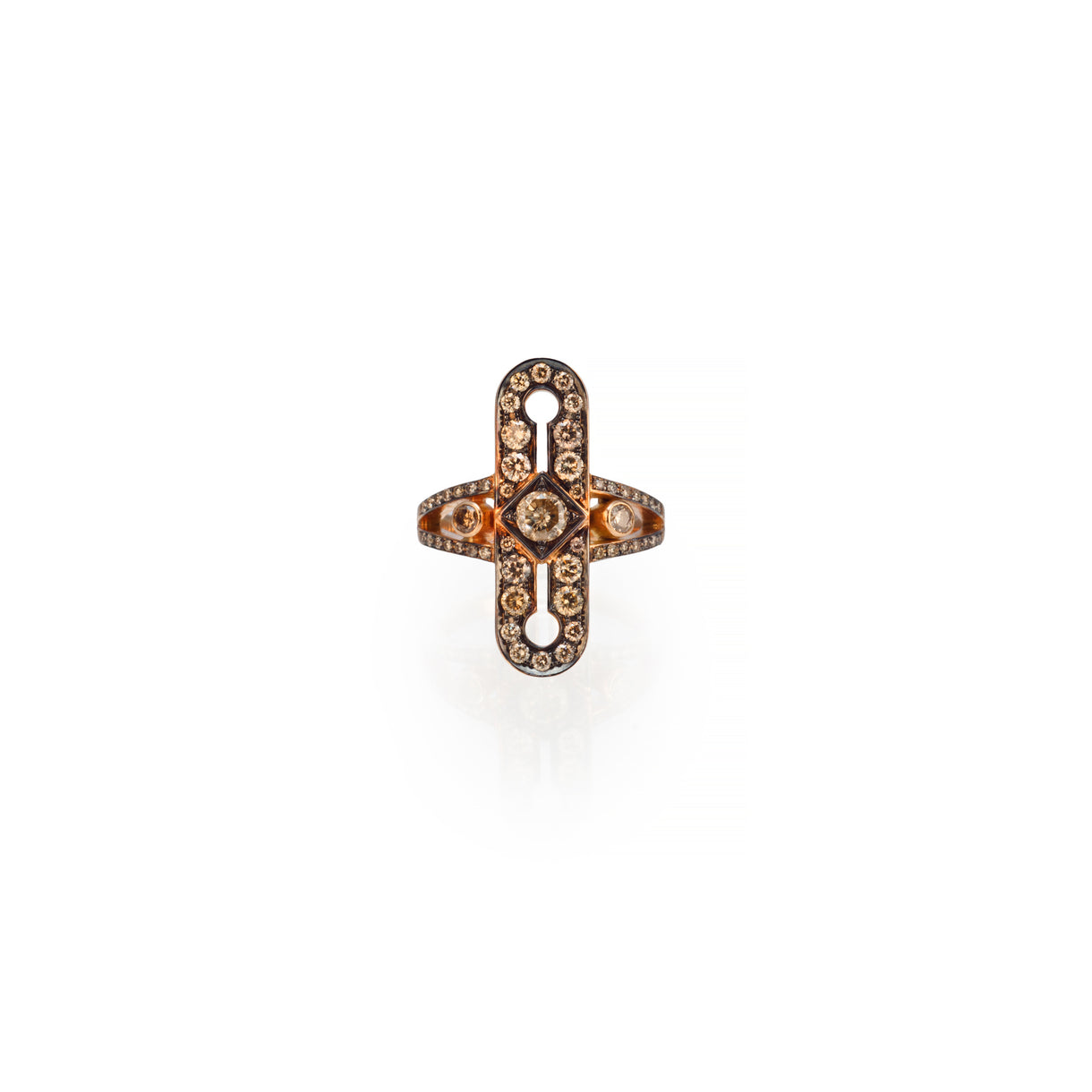 Open Shield Art Deco Ring - Jahel Joaillier