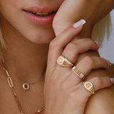 Ring Striée Band - Jahel Joaillier