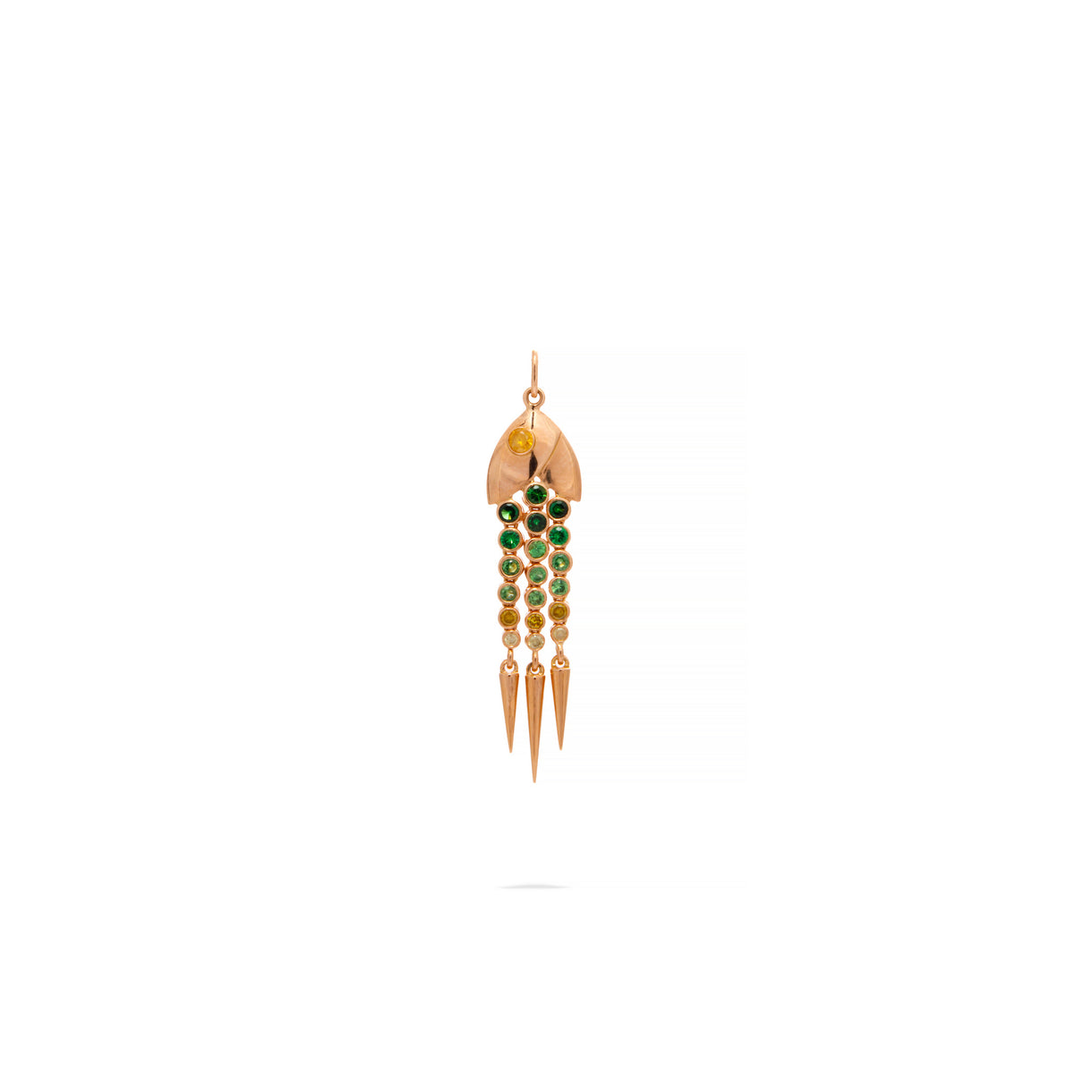Green Fishy Pendant - Jahel Joaillier