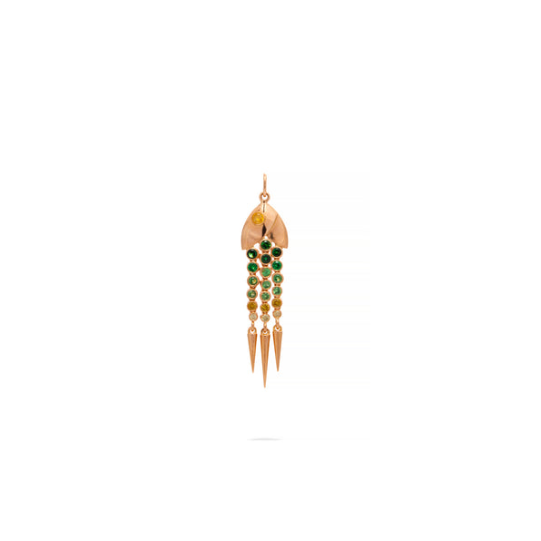 Green Fishy Pendant - Jahel Joaillier