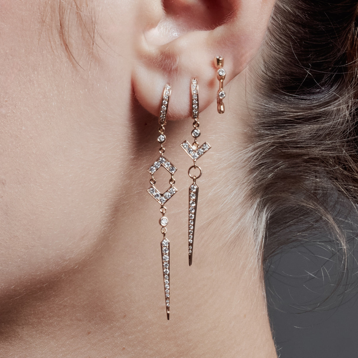 Vee Drop Earring - Jahel Joaillier