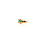 Turquoise Pinky Striée Ring - Jahel Joaillier