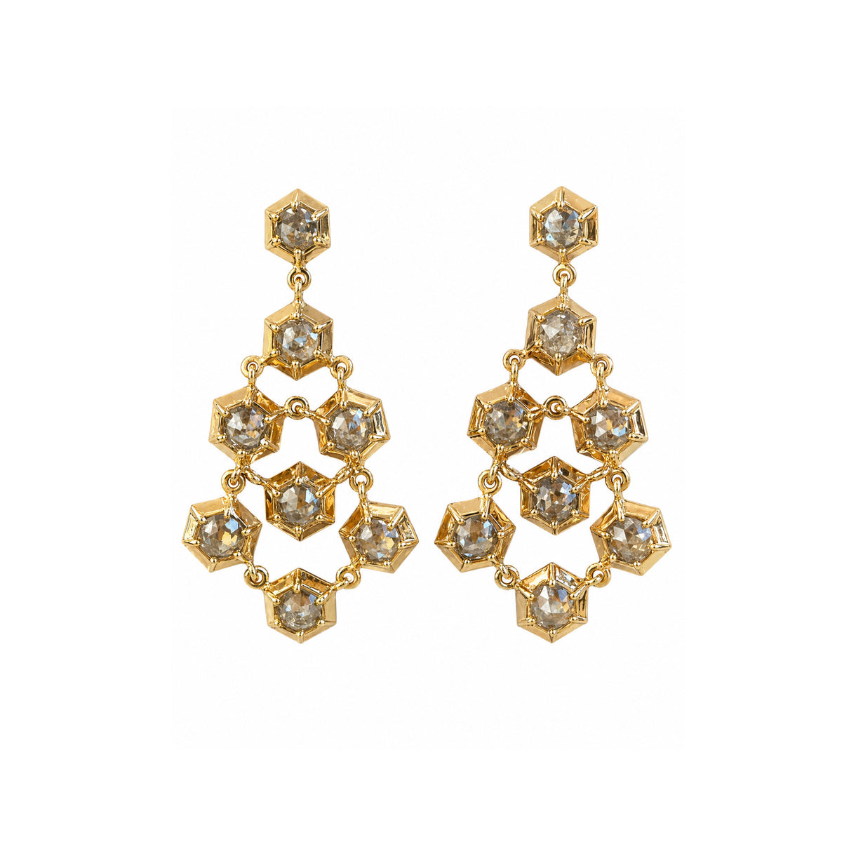 Vintage Cognac Earrings - Jahel Joaillier